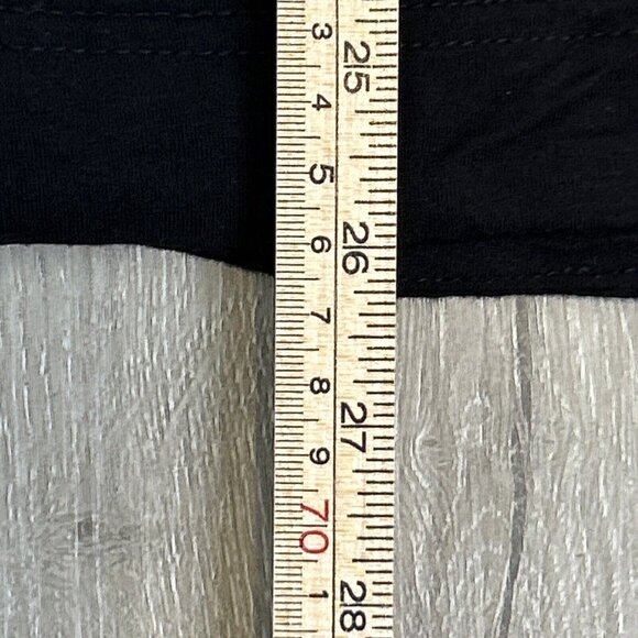 Nordstrom Womens Blouse Medium Black‎ Long Sleeve Pullover Tee Minimalist V Neck - Picture 6 of 7